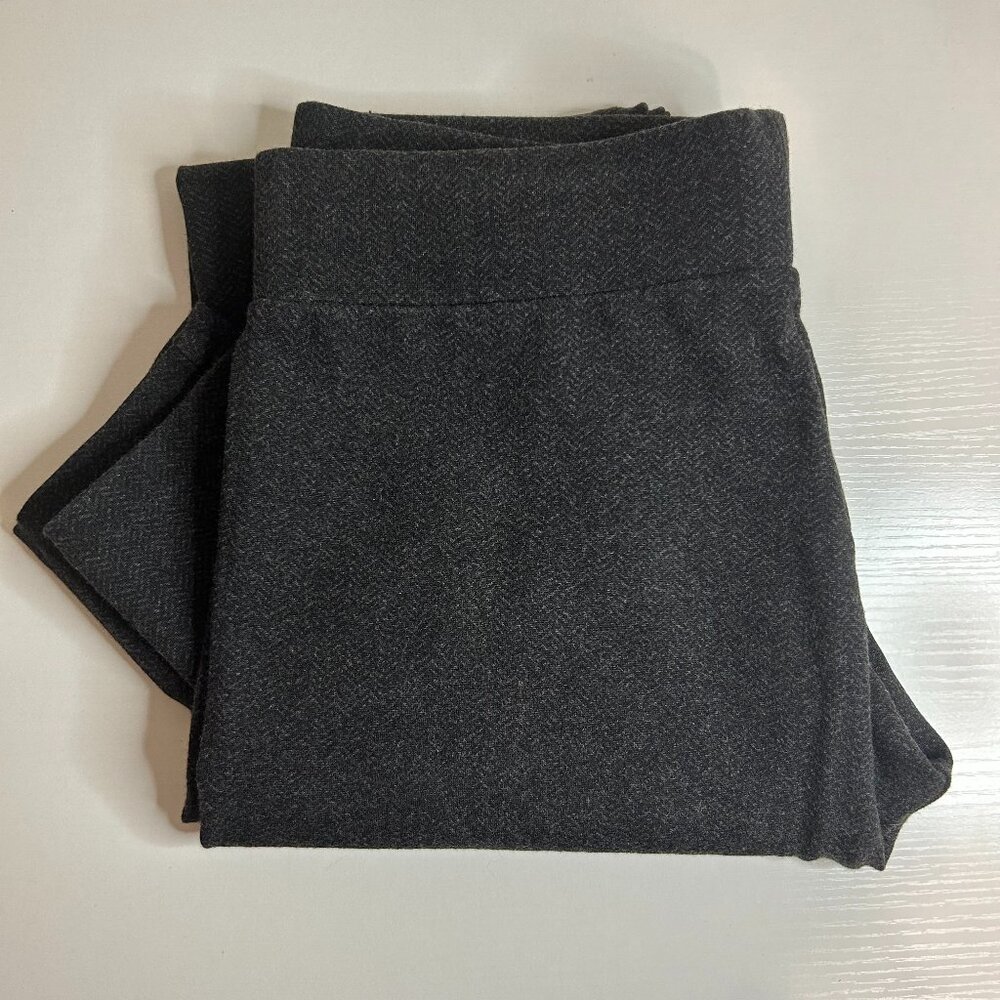 Lou‎ & Grey Ponte Women's Ankle Leggings, M Gray